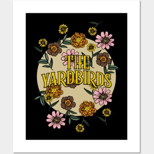 Yardbirds Name Personalized Flower Retro Floral 80s 90s Name Style Posters and Art